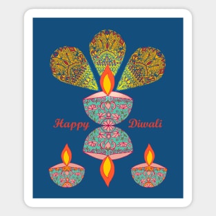 Diwali Lamps Magnet